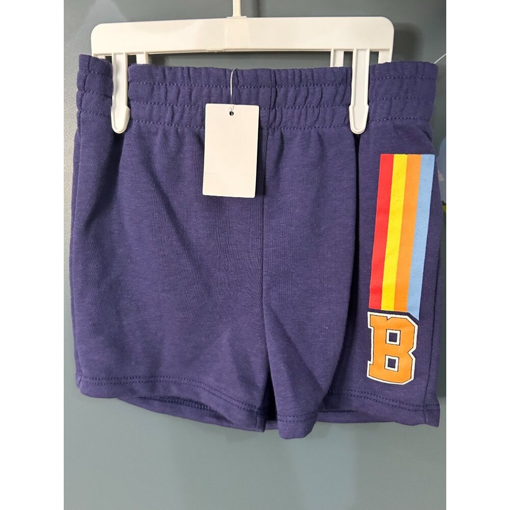NWT Bluey Toddler Boys 2-Piece Athletic Outfit Set 2T White/Navy Brisbane Print - Picture 4 of 5